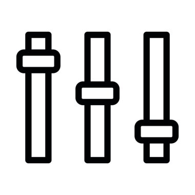 Kişisel ve Ticari Kullanım için Ses Denetimi Vektörü Kalın Çizgi Simgesi