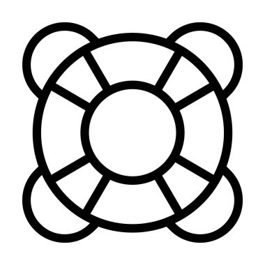 Şamandıra Vektör Kalın Çizgi Kişisel ve Ticari Kullanım Simgesi