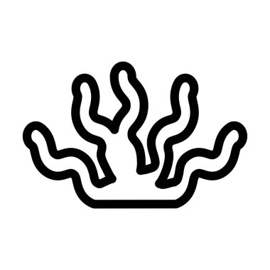 Yosun Vektörü Kalın Çizgi Simgesi Kişisel ve Ticari Kullanım İçin