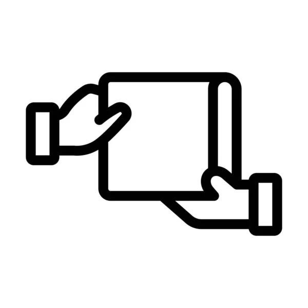 Geef Vector Thick Line Icon Voor Persoonlijk Commercieel Gebruik — Stockvector