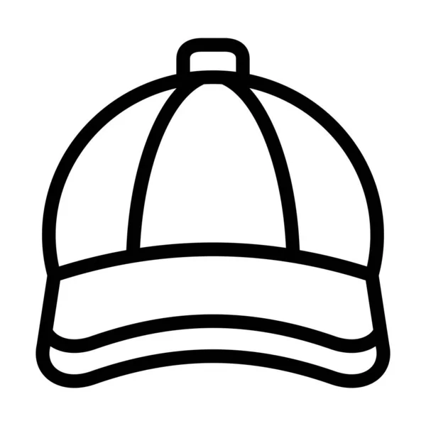 Icône Ligne Épaisse Vecteur Chapeau Pour Usage Personnel Commercial — Image vectorielle