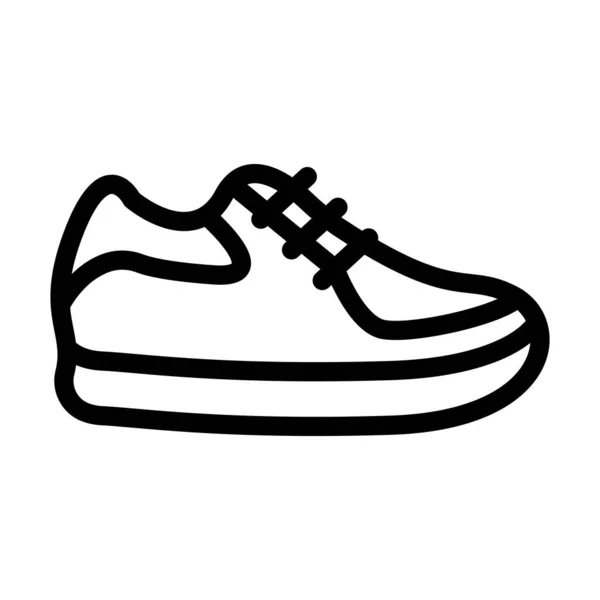 Shoes Vector Thick Line Icon Personal Commercial Use — Stock Vector
