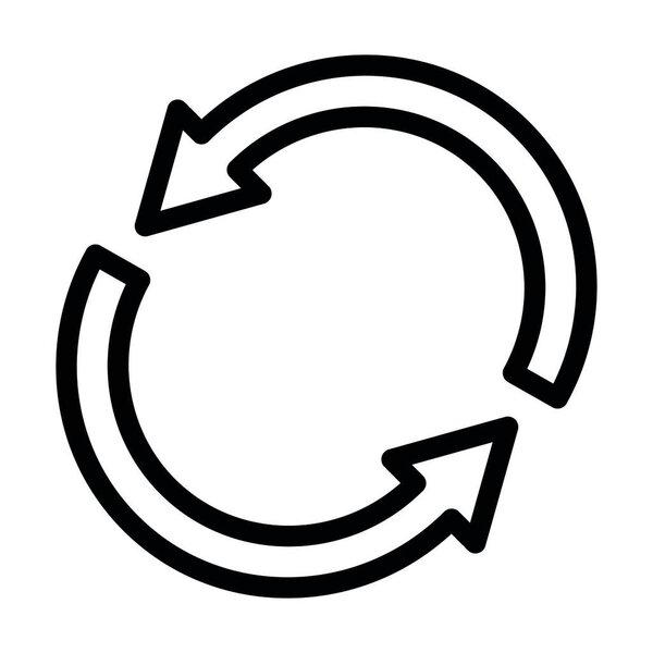 Repeat Vector Thick Line Icon For Personal And Commercial Use