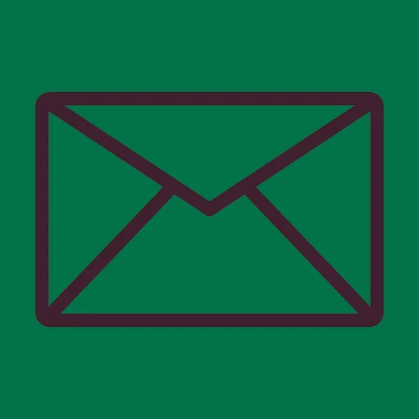 Icono Línea Gruesa Del Vector Del Email Para Uso Personal — Archivo Imágenes Vectoriales