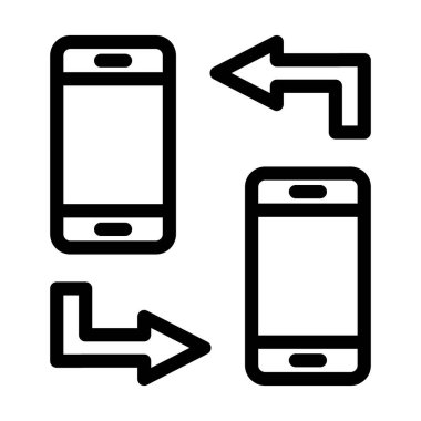 Kişisel ve ticari kullanım için Uzak Erişim Vektör Kalın Satır Simgesi