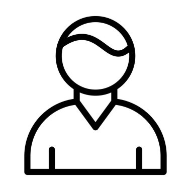 Kişisel ve ticari kullanım için Kullanıcı Vektörü Kalın Çizgi Simgesi