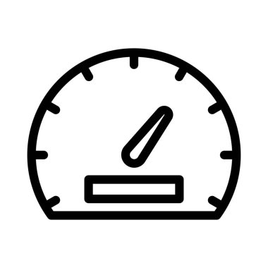 Kişisel ve Ticari Kullanım İçin Hız göstergesi Kalın Çizgi Simgesi