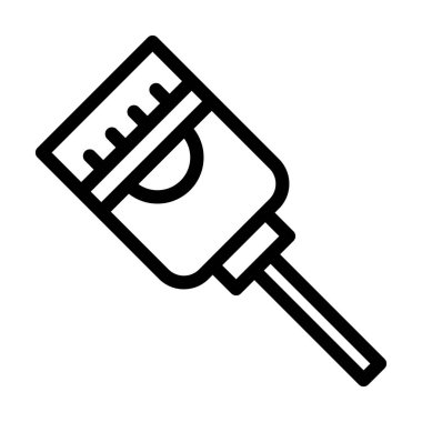 Kişisel ve ticari kullanım için ethernet Vektör Kalın Çizgi Simgesi