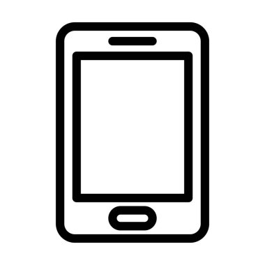 Kişisel ve ticari kullanım için Mobil Vektör Kalın Çizgi Simgesi