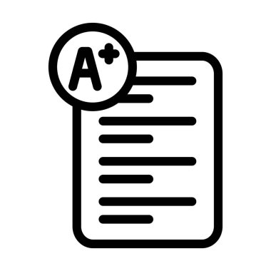 Kişisel ve Ticari Kullanım için Puanlama Vektörü Kalın Çizgi Simgesi