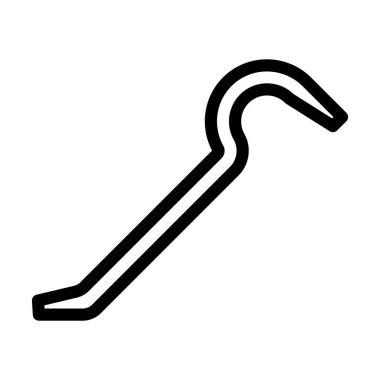 Kişisel ve ticari kullanım için Crowbar Vector Kalın Hat Simgesi