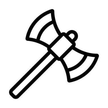 Kişisel ve ticari kullanım için Axe Vektör Kalın Çizgi Simgesi