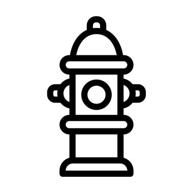 Kişisel ve ticari kullanım için Hidrant Vektör Kalın Çizgi Simgesi