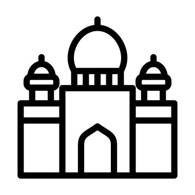 Kişisel ve ticari kullanım için Cordoba Vektör Kalın Hat Simgesi Camii