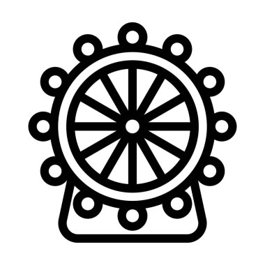 Londra Göz Vektörü Kalın Çizgi Kişisel ve Ticari Kullanım Simgesi