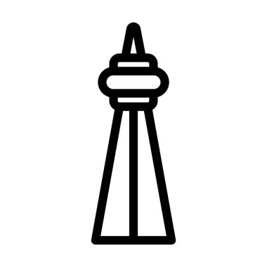 Kişisel ve ticari kullanım için Cn Tower Vector Kalın Hat Simgesi