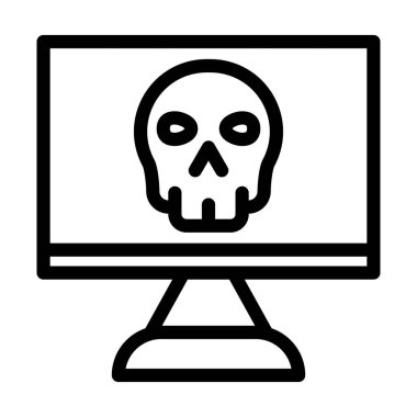 Kişisel ve ticari kullanım için Vektör Kalın Çizgi Simgesi Üzerindeki Oyun Simgesi