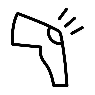 Kişisel ve ticari kullanım için Diz Vektörü Kalın Çizgi Simgesi