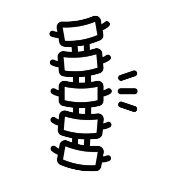 Kişisel ve ticari kullanım için Rachiokampsis Vektör Kalın Çizgi Simgesi