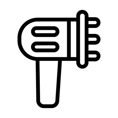 Kişisel ve ticari kullanım için Masaj Makinesi Kalın Çizgi Simgesi