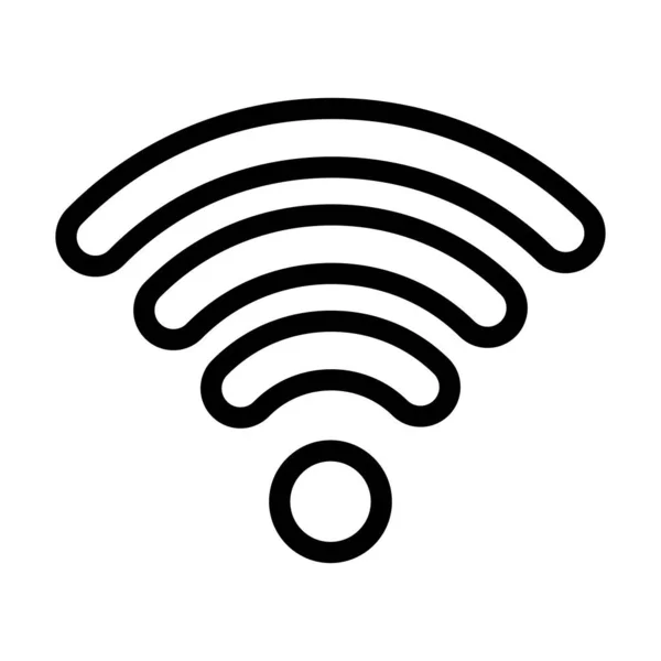 Icono Línea Gruesa Del Vector Wifi Para Uso Personal Comercial — Archivo Imágenes Vectoriales