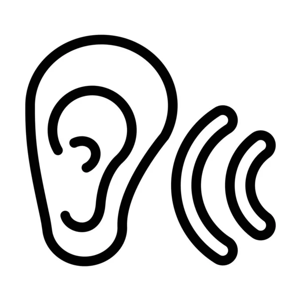 Escuche Vector Thick Line Icono Para Uso Personal Comercial — Archivo Imágenes Vectoriales