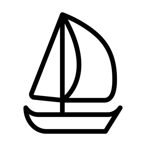 Πλοίο Διάνυσμα Παχιά Γραμμή Εικονίδιο Για Προσωπική Και Εμπορική Χρήση — Διανυσματικό Αρχείο