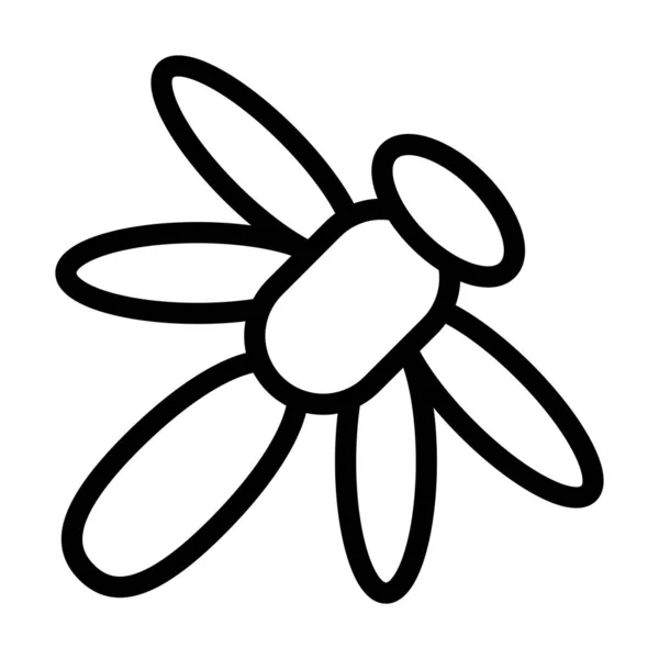 Libelle Vector Thick Line Icon Für Den Persönlichen Und Kommerziellen — Stockvektor