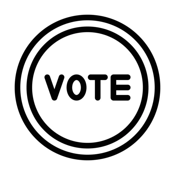 Vote Vector Thick Line Icono Para Uso Personal Comercial — Archivo Imágenes Vectoriales
