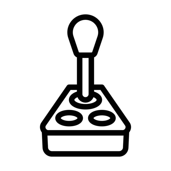 Joystick Vector Thick Line Icon Für Den Persönlichen Und Kommerziellen — Stockvektor