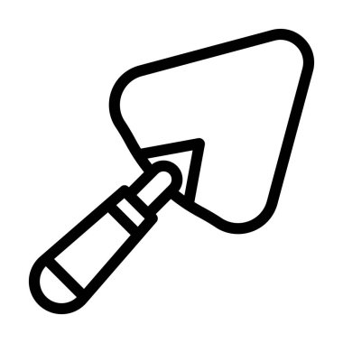 Kişisel ve ticari kullanım için Trowel Vektör Kalın Çizgi Simgesi