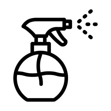 Kişisel ve ticari kullanım için Su püskürtme vektörü kalınlığı çizgisi simgesi