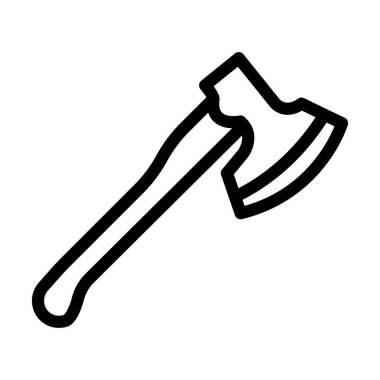 Kişisel ve ticari kullanım için Axe Vektör Kalın Çizgi Simgesi