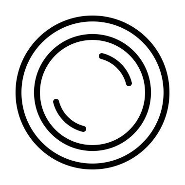 Kişisel ve ticari kullanım için Plaka Vektörü Kalın Çizgi Simgesi