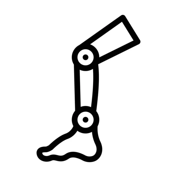 Prothetisches Vector Thick Line Icon Für Den Persönlichen Und Kommerziellen — Stockvektor