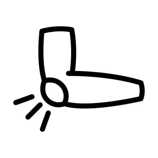Cubit Vector Thick Line Icon Für Den Persönlichen Und Kommerziellen — Stockvektor