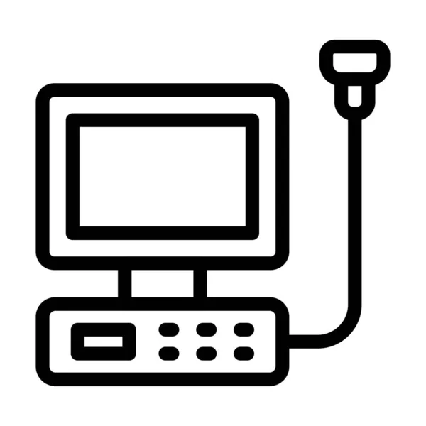 Stock vector Ultrasound Machine Vector Thick Line Icon For Personal And Commercial Use