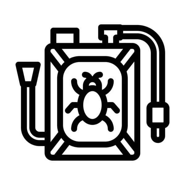 Pestizide Vector Thick Line Icon Für Den Persönlichen Und Kommerziellen — Stockvektor
