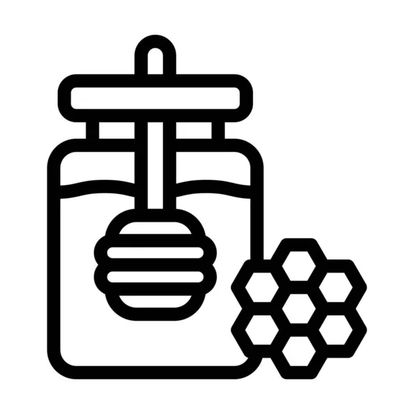 Honing Vector Dikke Lijn Pictogram Voor Persoonlijk Commercieel Gebruik — Stockvector