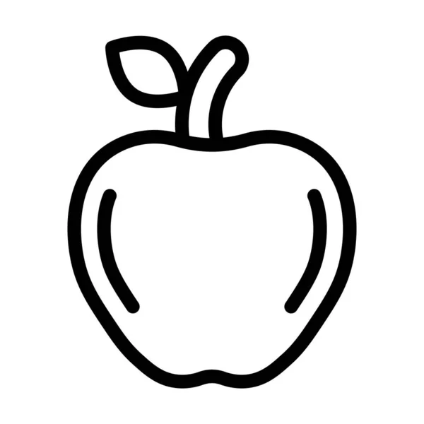 个人和商业用途的Apple向量重线图标 — 图库矢量图片