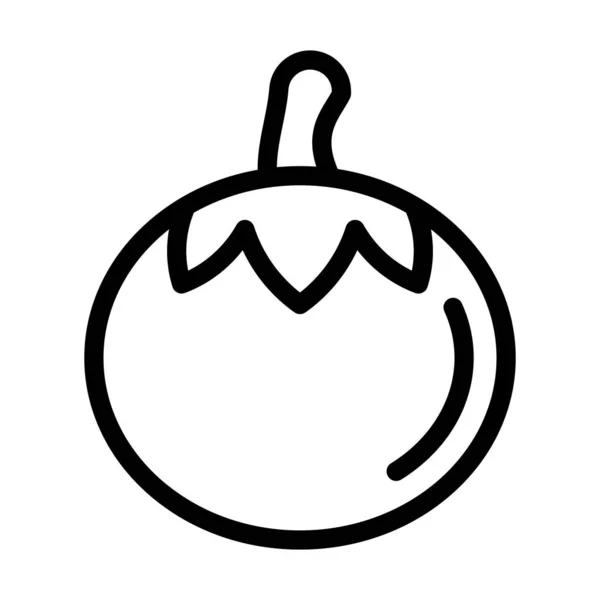 Ikona Wektora Pomidora Gruba Linia Użytku Osobistego Komercyjnego — Wektor stockowy