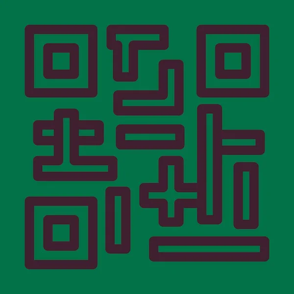 Qr Code Vector Thick Line Icon For Personal And Commercial Use