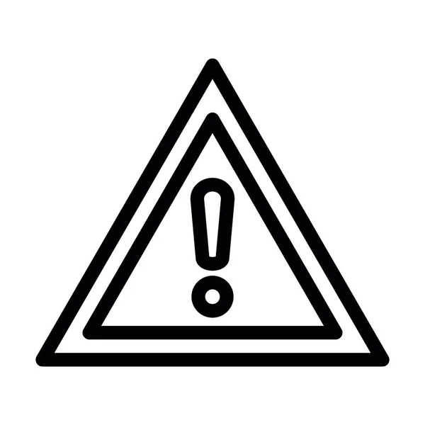 Warnung Vector Thick Line Icon Für Den Persönlichen Und Kommerziellen — Stockfoto