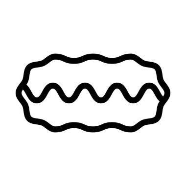 Kişisel ve ticari kullanım için Eclair Vektör Kalın Çizgi Simgesi