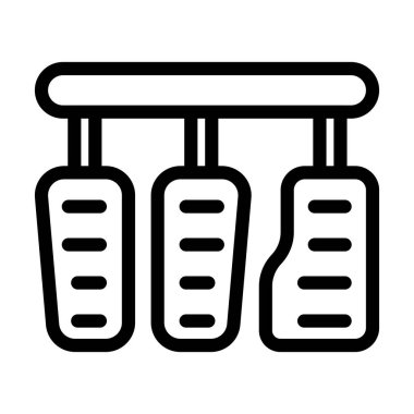 Kişisel ve ticari kullanım için Pedal Vector Kalın Çizgi Simgesi