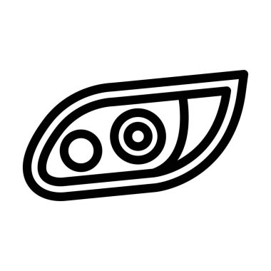 Araba Işıkları Kişisel ve Ticari Kullanım İçin Kalın Çizgi Simgesi