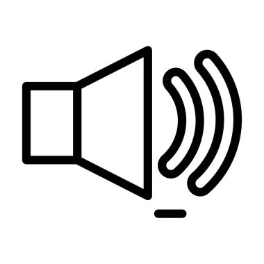 Kişisel ve Ticari Kullanım İçin Ses İndirme Kalın Çizgi Simgesi