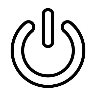 Kişisel ve ticari kullanım için Güç Vektörü Kalın Çizgi Simgesi