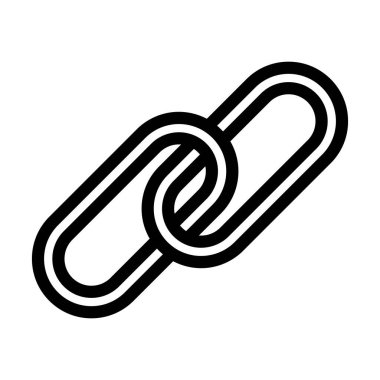 Kişisel ve ticari kullanım için Bağlantı Vektörü Kalın Çizgi Simgesi