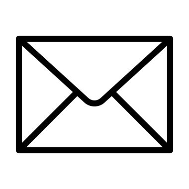 Kişisel ve ticari kullanım için E- posta Vektörü Kalın Çizgi Simgesi